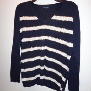 Tommy Hilfiger V-Neck Sweater Size Medium